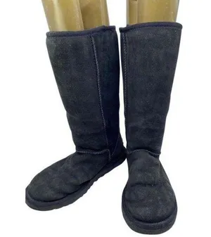 Ugg Australia Black Classic Tall Pull Bootsbooties thumbnail 1
