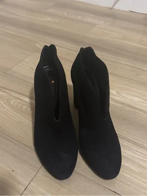 Kate Spade Black Suede Women's Ankle Booties - Classic Heel thumbnail 2