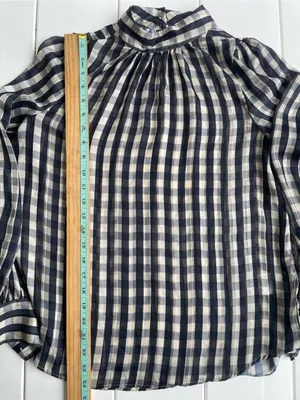 H&M Sheer High Neck Blouse, Size S thumbnail 7