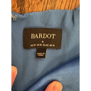 Bardot Revolve Ember Midi Dress Bold Blue Size‎ 10 Asymmetrical Cocktail Satin thumbnail 5
