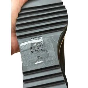 Eileen Fisher Black Nubuck Leather Wedge Chelsea Boots Lug Sole 5.5 NEW thumbnail 6