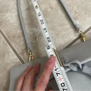 Anthropologie Faux Leather Tassel Crossbody. EUC Snap Closure Purse Satchel‎ thumbnail 9