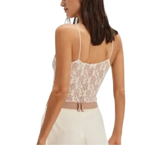 Free‎ People Claudia Ivory Satin Jacquard Shorts Boho Festival Flowy Size 8 thumbnail 4