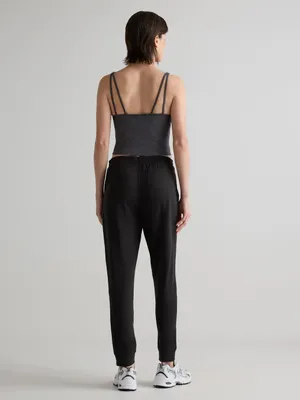 Quince SuperSoft Fleece Tencel Modal Jogger Sweatpants Black XL thumbnail 2