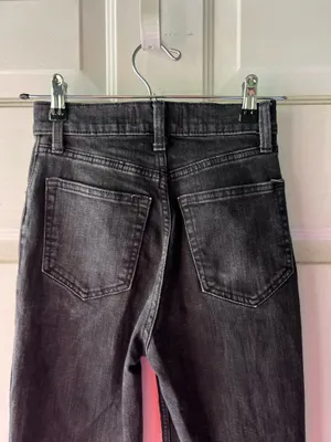 Abercrombie and Fitch 90s straight ultra high rise jeans black size 24 thumbnail 5