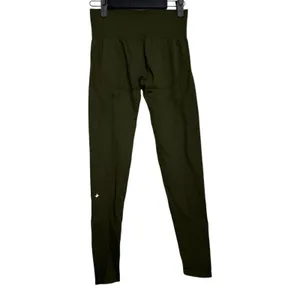 Halara OneForm Seamless Flow Mid Rise Tummy Control Leggings Green Small NEW thumbnail 6