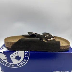 Birkenstock Arizona Mocca Brown Soft Footbed Suede Leather Women Sandals Size 8 thumbnail 12