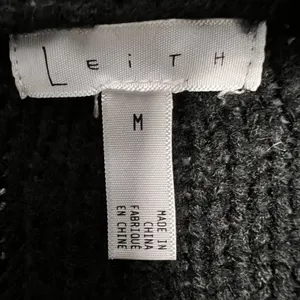 Leith Turtleneck Sweater Womens Medium Black Cut Out Long Sleeves Chunky Knit thumbnail 8