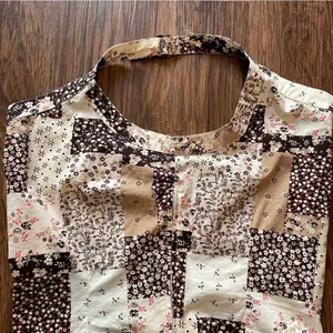 Y2K Halter One Shoulder Bandana Patchwork Top Sz XL White thumbnail 8