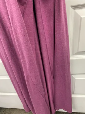 Halara U Neck Flowy Maxi Casual Tank Dress Violet Floral Yarn Medium Flowy Slit thumbnail 4