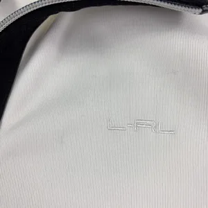 Lauren Ralph Lauren Active Track Jacket Womens XL White Black Full Zip Stripe thumbnail 4