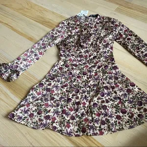 NEW Zara floral mini dress BLOGGERS FAVORITE!!! thumbnail 13