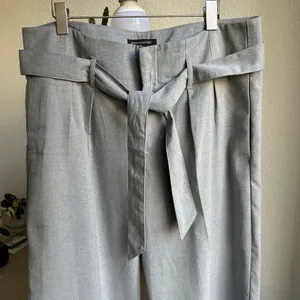 Banana Republic Gray Wide Leg Trousers thumbnail 1