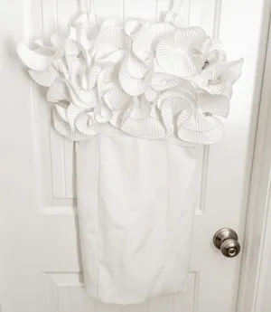 These Three Boutique White Bridal Or Recruitment Dress thumbnail 2