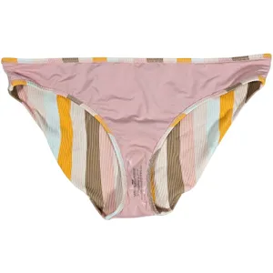 Aerie Ribbed Stripe Bikini Bottoms Ivory Gold Neutral Tan Size XXL‎ thumbnail 3