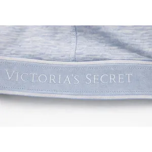 Victoria’s‎ Secret Logo Bralette M Blue Heather NWT thumbnail 7