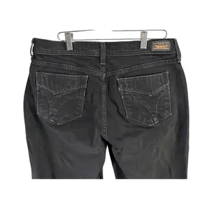 Levis 505 Straight Leg Jeans Womens 10 Long Black‎ Mid Stretch Classic Timeless thumbnail 9