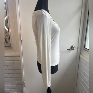 Maeve by Anthropologie Ribbed Square Neck Shirt small‎ boho layered classic thumbnail 3