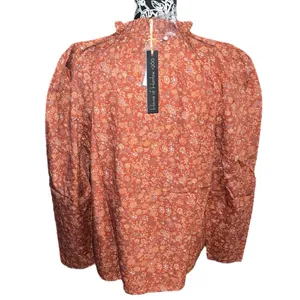House of Harlow 1960 Puff Shoulder Long Sleeve Printed Top Size M thumbnail 6