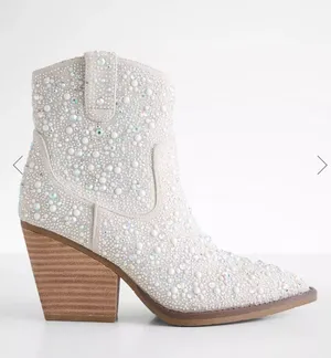 Bedazzled Booties Size 10 thumbnail 1