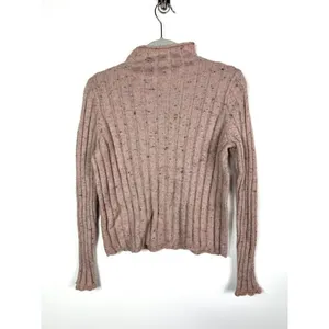 Madewell mock neck wool‎ pink sweater thumbnail 7