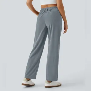 NWT HALARA Mid Rise Zipper Pocket Corduroy Casual Pants in Blue Women’s Sz Large thumbnail 4