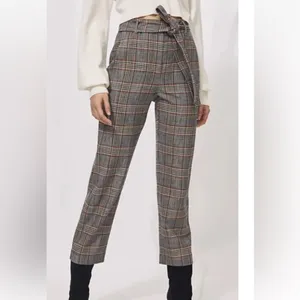Aritzia Wilfred Jallade Gray Plaid Trousers Pants size 4 $158 thumbnail 3