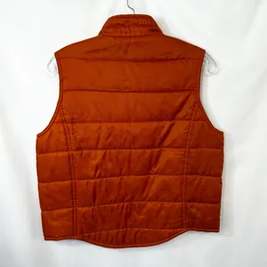 GAP Medium Puffer Vest‎ VTG Y2K Burnt Orange Quilted Full Zip Fall Boho 1700 thumbnail 3