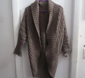Express knit sweater wool blend comfy cardigan in green size small. thumbnail 1