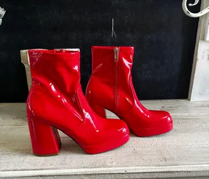 Steve Madden Red Booties thumbnail 4