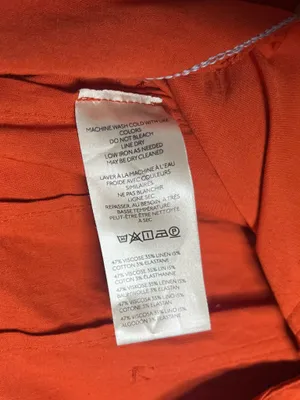 Maeve The Colette High Rise Wide Leg Crop Pant in Orange Size 30 thumbnail 11