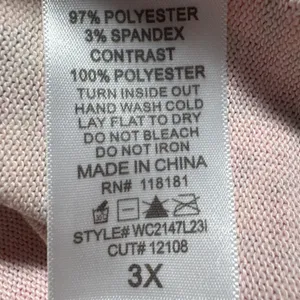Dressbarn Woman 3X Red Pink Floral Embellished‎ Ruffle Open Front Topper thumbnail 4