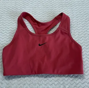 Nike Dri-FIT Women Racerback Sports Bra Pink Swoosh Logo Small 4343 thumbnail 1