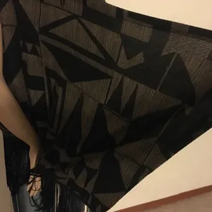 Westbound Geo Tassel Open Front Vest Cardigan | Boho Asymmetrical Layer (L) thumbnail 4