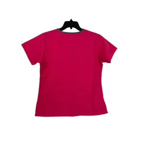 Women's Hot Pink Scrub Top thumbnail 2