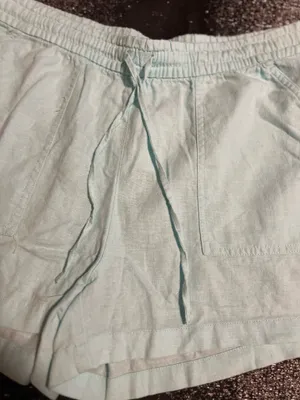 Womens small NWT J.Crew Mercantile 3" Linen Blend Drawstring Shorts-mint green thumbnail 5