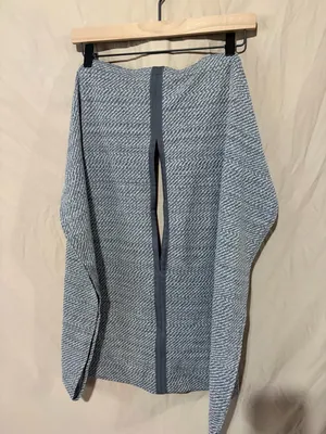 Lululemon Vinyasa Wrap Heather Grey Convertible Snap Scarf Herringbone Rulu thumbnail 4