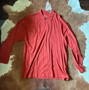 Red EZ'S Haggar new with tags deadstock pullover shirt size XL thumbnail 1