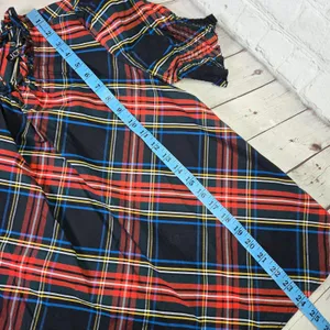 J. Crew Womens BN162‎ Tartan Plaid Ruffle Neck Puff Sleeve Cotton Top Small thumbnail 8