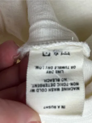 Alex Mill 100% Cotton Cream Long‎ Sleeve Top Pocket Womens Size Large Minimalist thumbnail 4