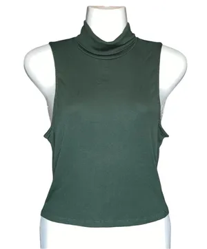 Aritzia Sunday Best Green Crop Tank Top thumbnail 1