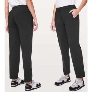 Lululemon on the move black straight fit pants 4 thumbnail 2