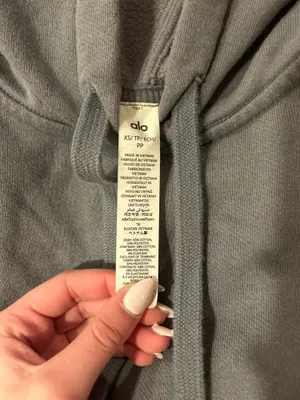 Alo Accolade Yoga Hoodie XS Grey thumbnail 2