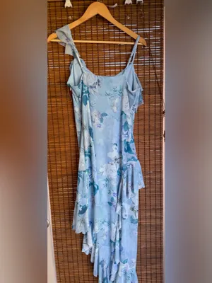 NWT Steve Madden Sorellia Floral Asymmetrical Ruffle Dress M $79 thumbnail 9