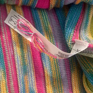 Anthropologie Daily Practice Cheap Shot Multicolor Rainbow Sweater Dress SMALL thumbnail 10