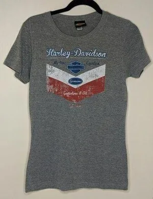 Harley Davidson Top - Size L - GUC thumbnail 1