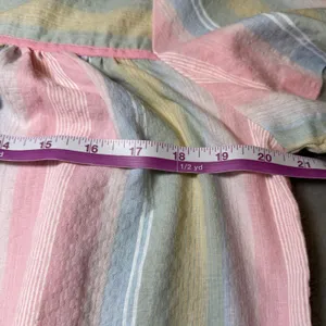 Vintage Katy Womens Size Small Nightgown Pastel Striped Maxi House Dress USA thumbnail 8
