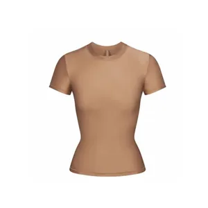 SKIMS T-shirt, Shine Spandex Tee, NWT, Sienna thumbnail 7