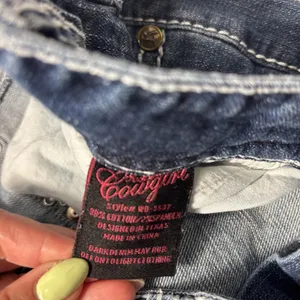 Rock & Roll Cowgirl Jeans Women Size 29x34 Low Rise Bootcut Studded‎ Embroidery thumbnail 5