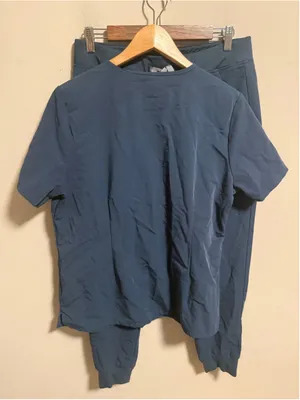 FIGS Scrubs Set Catarina & Zamora Jogger in Dark Harbour Blue- Size Medium Large thumbnail 2